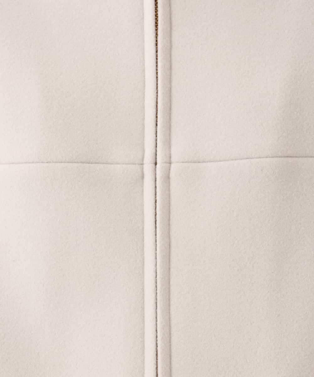 NHDAI86390 GIANNI LO GIUDICE(小さいサイズ)(メゾン ドゥ サンク) ショート丈ノーカラーコート アイボリー