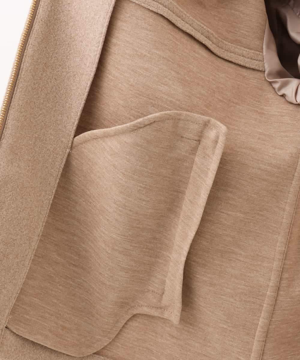 NHDAI86390 GIANNI LO GIUDICE(小さいサイズ)(メゾン ドゥ サンク) ショート丈ノーカラーコート アイボリー