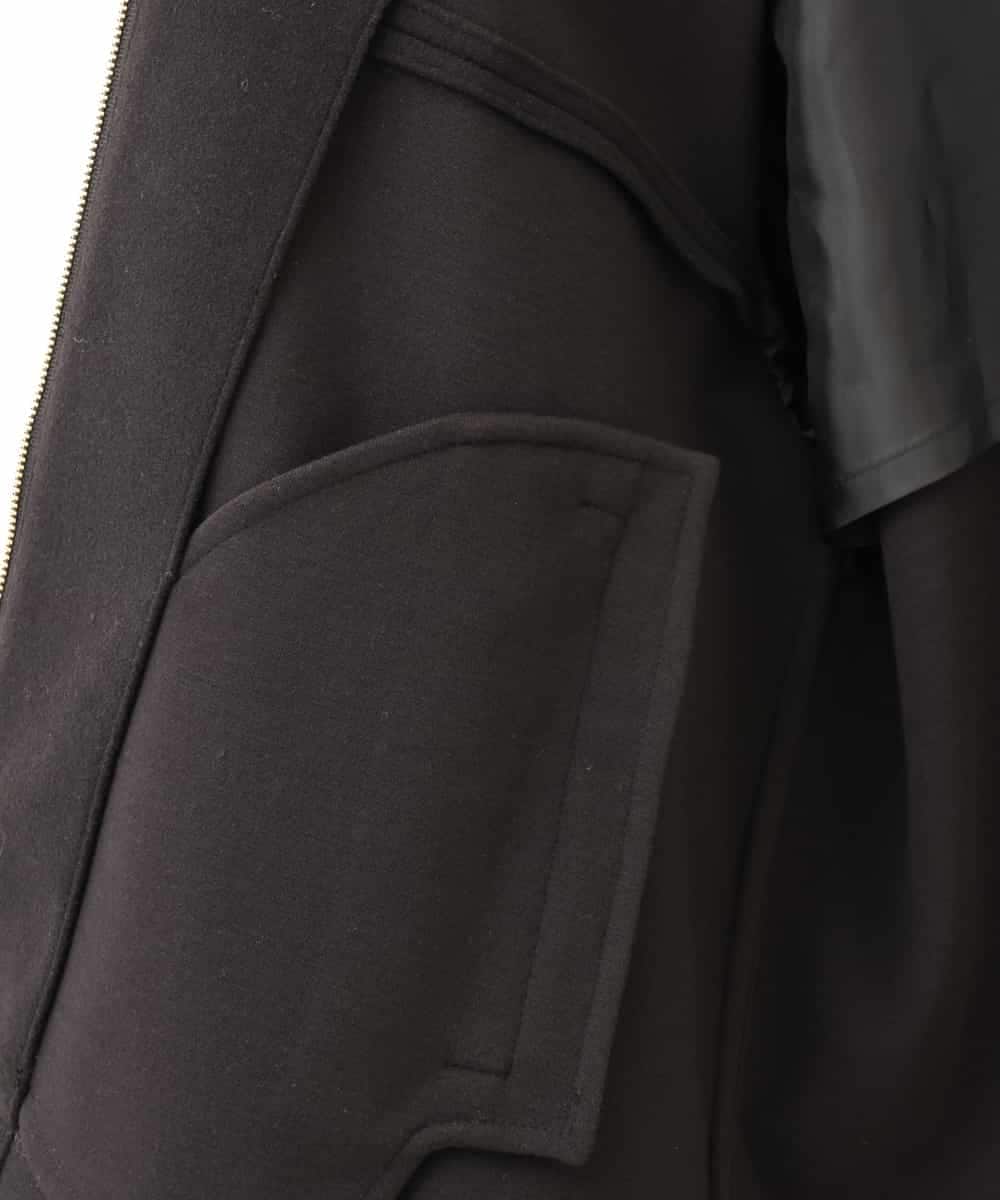 NHDAI86390 GIANNI LO GIUDICE(小さいサイズ)(メゾン ドゥ サンク) ショート丈ノーカラーコート アイボリー
