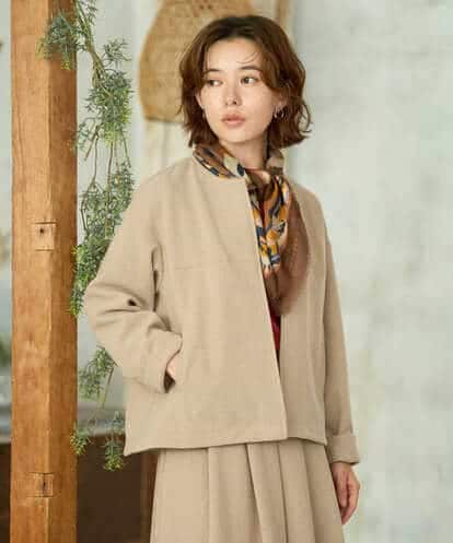 NHDAI86390 GIANNI LO GIUDICE(小さいサイズ) [セットアップ対応]ショート丈ノーカラーコート