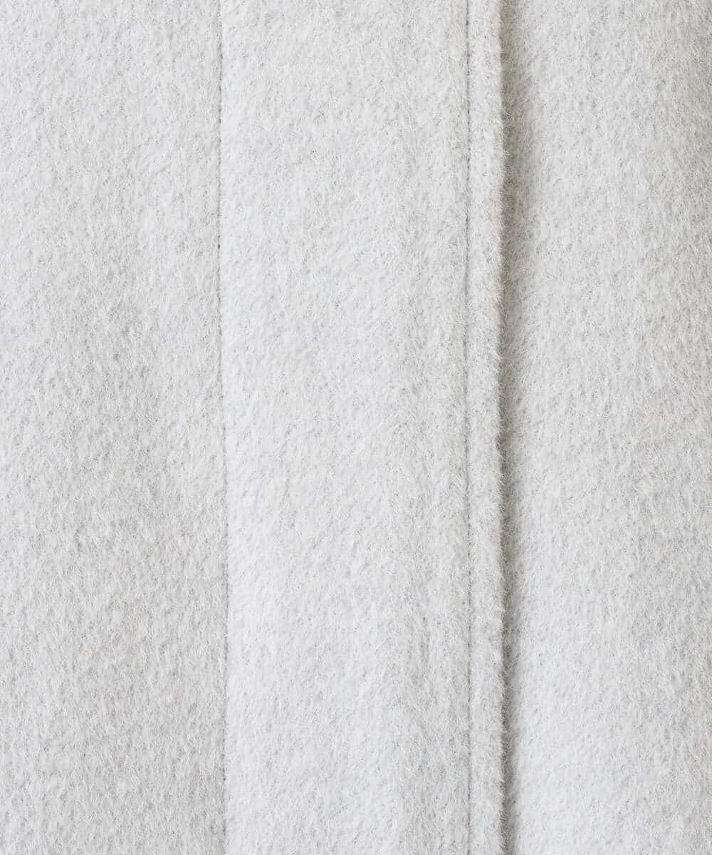 NHDAI88790 GIANNI LO GIUDICE(小さいサイズ)(メゾン ドゥ サンク) アンゴラ混ウールショートコート ライトグレー