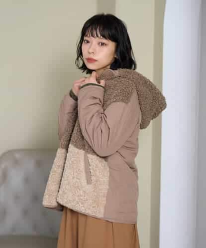 NHDAI89360 GIANNI LO GIUDICE(小さいサイズ) プードルボアフーデッドブルゾン