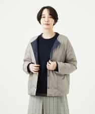 NHDCE51490 GIANNI LO GIUDICE(小さいサイズ)(メゾン ドゥ サンク) ソフトタフタリバーシブルダウン　 ネイビー