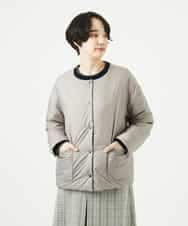 NHDCE51490 GIANNI LO GIUDICE(小さいサイズ)(メゾン ドゥ サンク) ソフトタフタリバーシブルダウン　 ネイビー