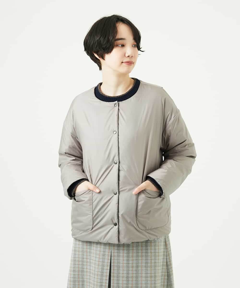 NHDCE51490 GIANNI LO GIUDICE(小さいサイズ)(メゾン ドゥ サンク) ソフトタフタリバーシブルダウン　 ネイビー