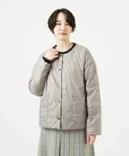 NHDCE51490 GIANNI LO GIUDICE(小さいサイズ)(メゾン ドゥ サンク) ソフトタフタリバーシブルダウン　 ネイビー