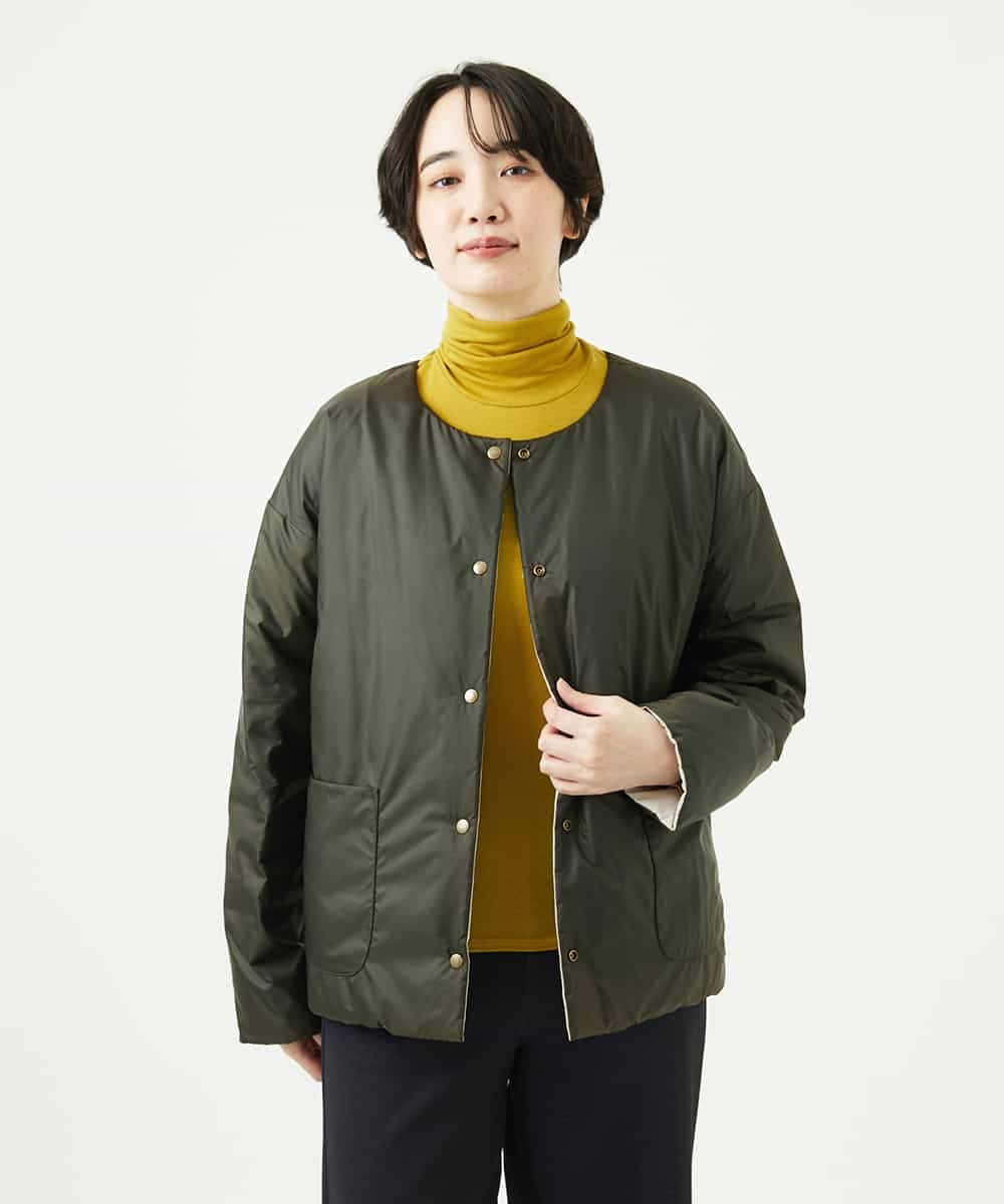 NHDCE51490 GIANNI LO GIUDICE(小さいサイズ)(メゾン ドゥ サンク) ソフトタフタリバーシブルダウン　 ネイビー