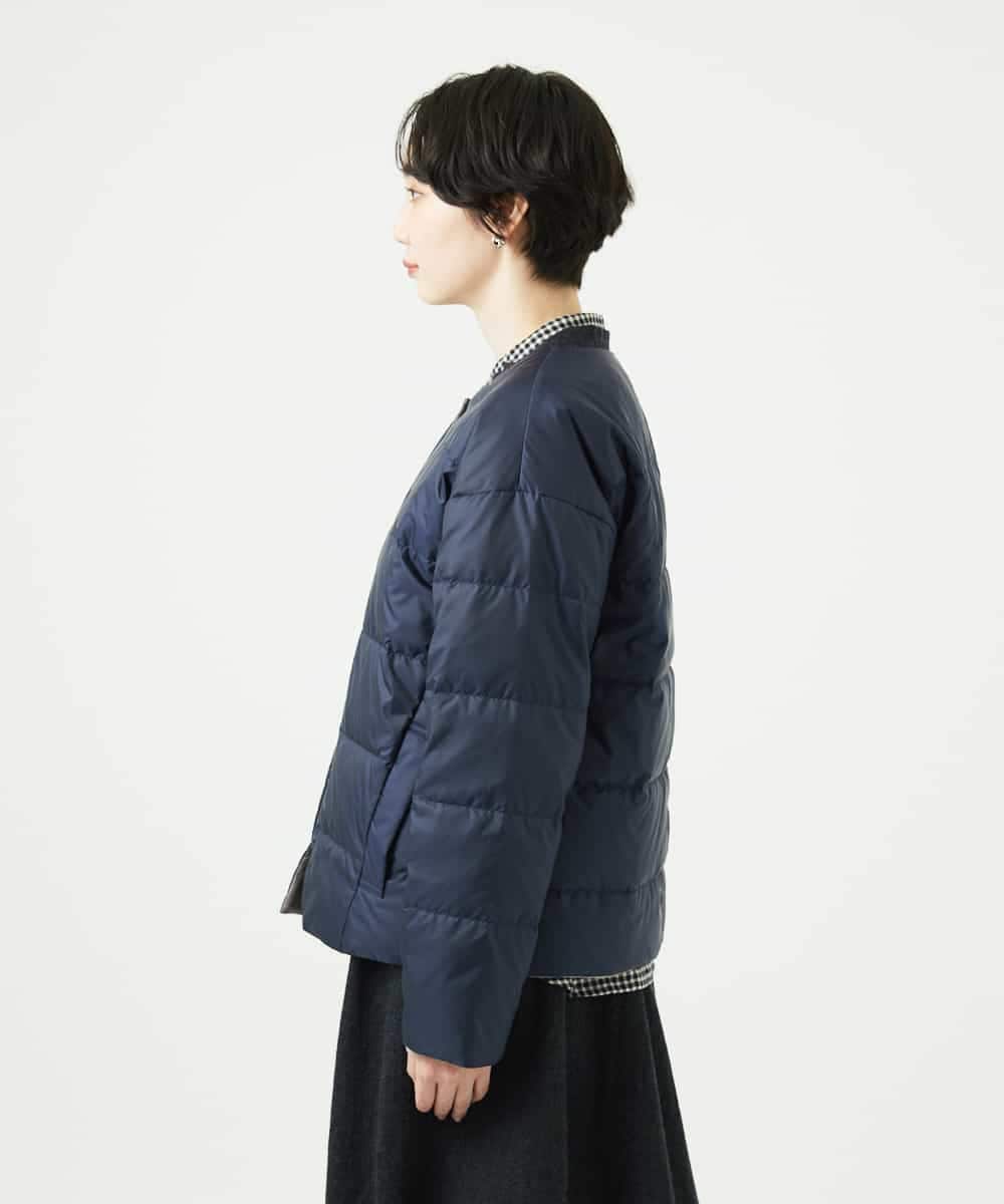 NHDCE51490 GIANNI LO GIUDICE(小さいサイズ)(メゾン ドゥ サンク) ソフトタフタリバーシブルダウン　 ネイビー