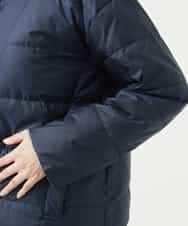 NHDCE51490 GIANNI LO GIUDICE(小さいサイズ)(メゾン ドゥ サンク) ソフトタフタリバーシブルダウン　 ネイビー