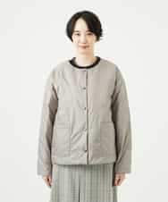 NHDCE51490 GIANNI LO GIUDICE(小さいサイズ)(メゾン ドゥ サンク) ソフトタフタリバーシブルダウン　 ネイビー