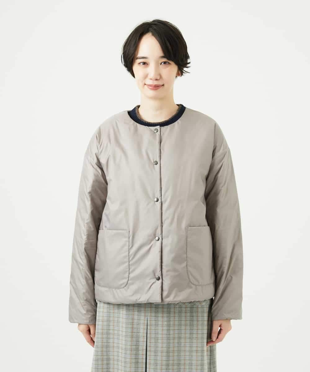 NHDCE51490 GIANNI LO GIUDICE(小さいサイズ)(メゾン ドゥ サンク) ソフトタフタリバーシブルダウン　 ネイビー