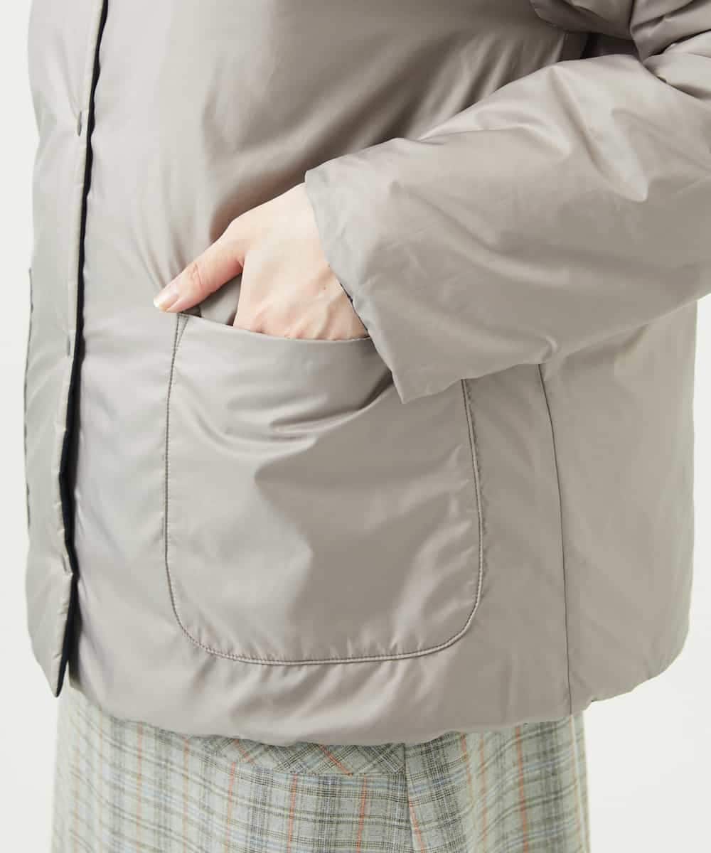 NHDCE51490 GIANNI LO GIUDICE(小さいサイズ)(メゾン ドゥ サンク) ソフトタフタリバーシブルダウン　 ネイビー