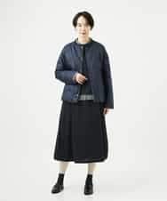 NHDCE51490 GIANNI LO GIUDICE(小さいサイズ)(メゾン ドゥ サンク) ソフトタフタリバーシブルダウン　 ネイビー