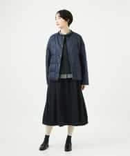 NHDCE51490 GIANNI LO GIUDICE(小さいサイズ)(メゾン ドゥ サンク) ソフトタフタリバーシブルダウン　 ネイビー