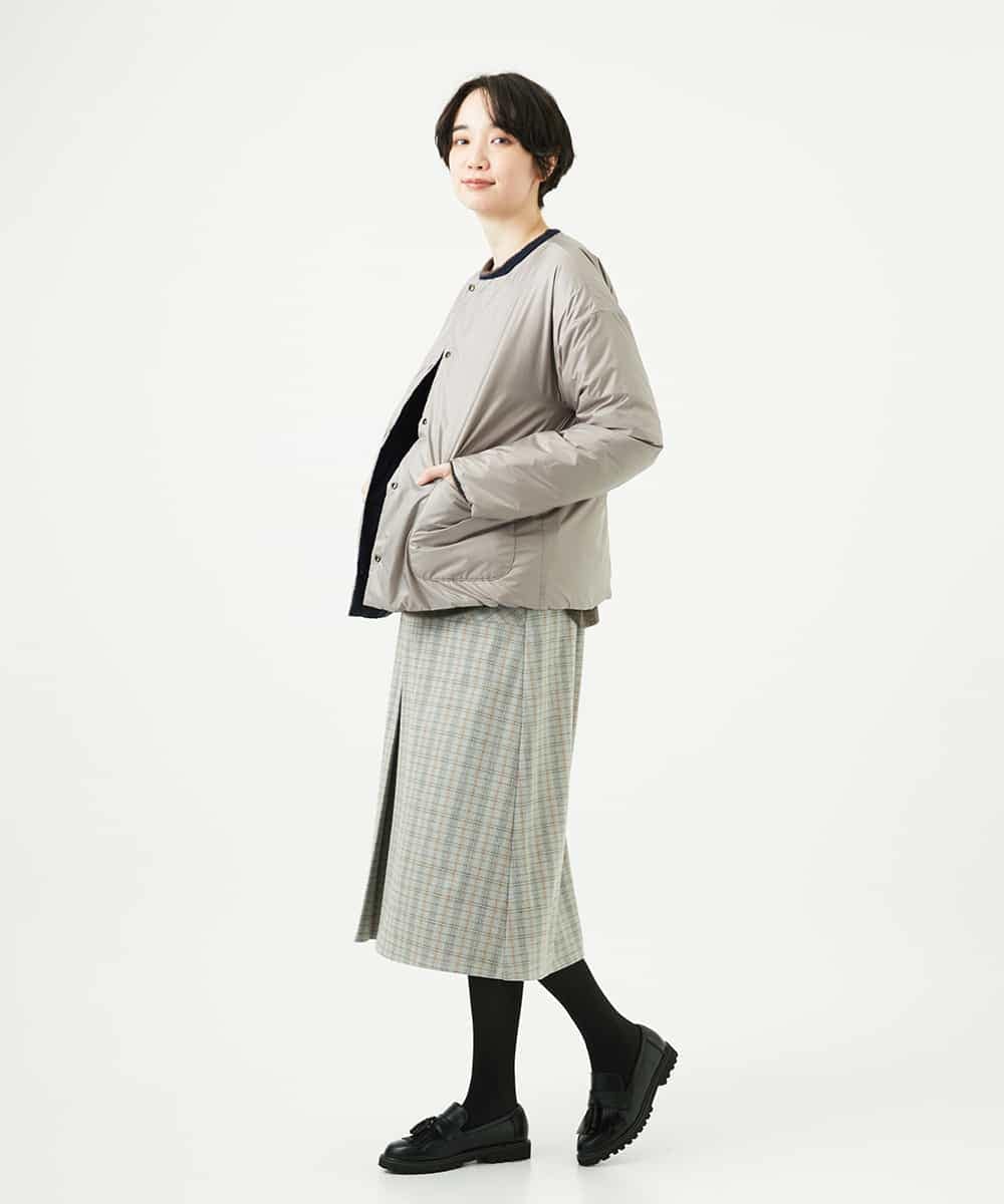 NHDCE51490 GIANNI LO GIUDICE(小さいサイズ)(メゾン ドゥ サンク) ソフトタフタリバーシブルダウン　 ネイビー