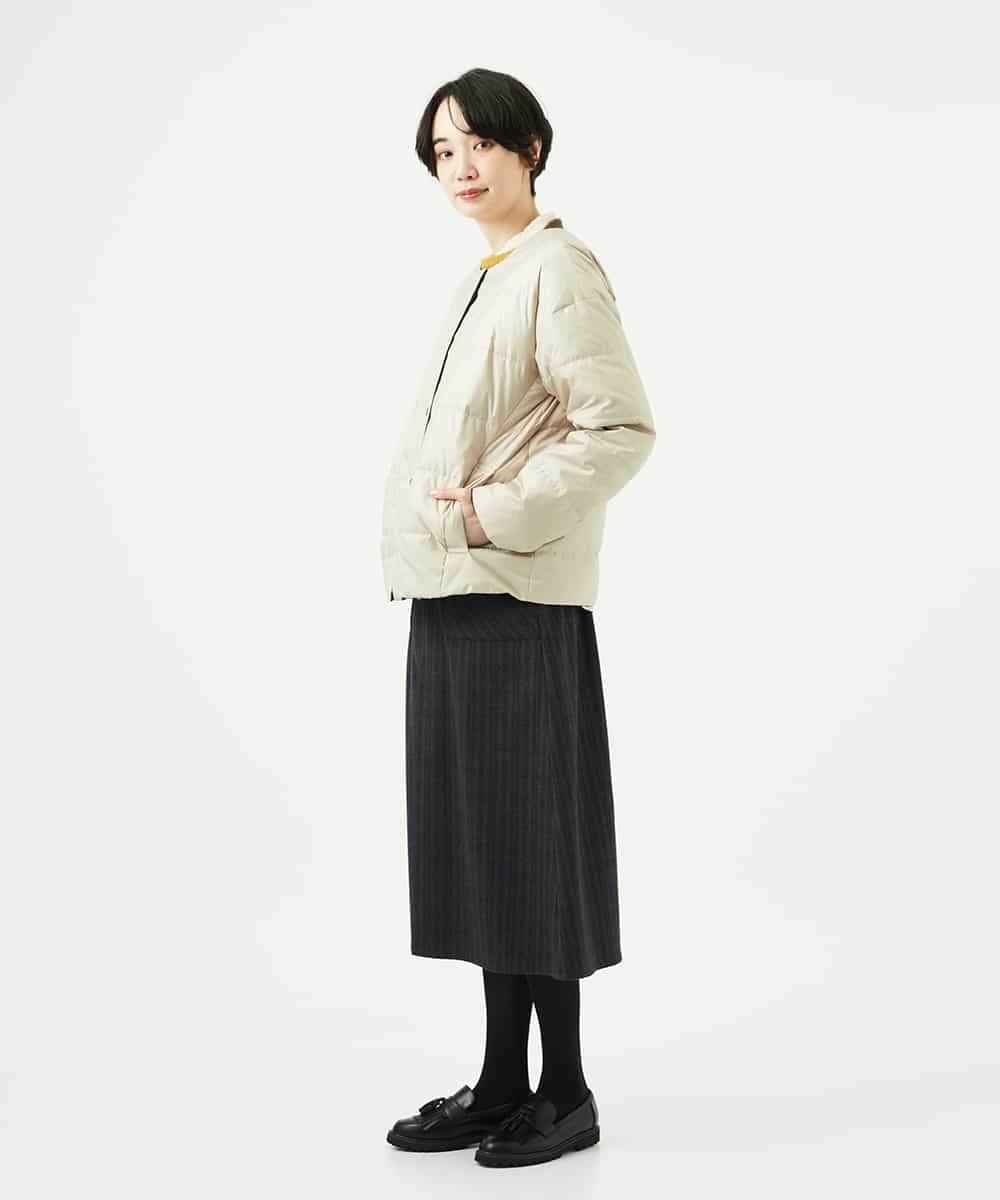 NHDCE51490 GIANNI LO GIUDICE(小さいサイズ)(メゾン ドゥ サンク) ソフトタフタリバーシブルダウン　 ネイビー