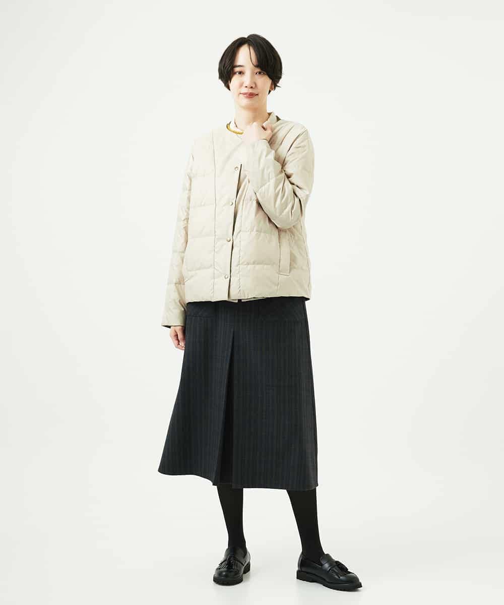 NHDCE51490 GIANNI LO GIUDICE(小さいサイズ)(メゾン ドゥ サンク) ソフトタフタリバーシブルダウン　 ネイビー