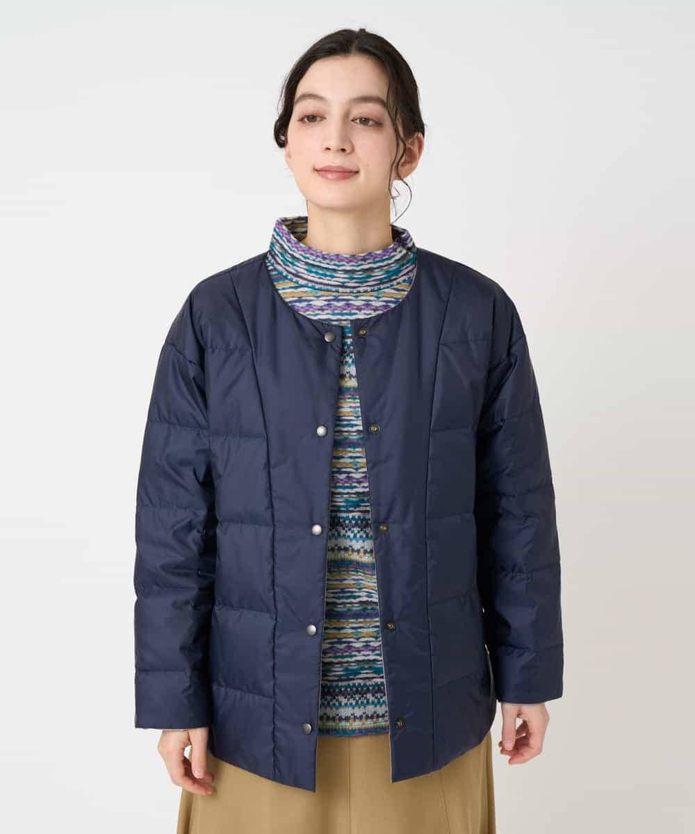 NHDCE51490 GIANNI LO GIUDICE(小さいサイズ)(メゾン ドゥ サンク) ソフトタフタリバーシブルダウン　 ベージュ