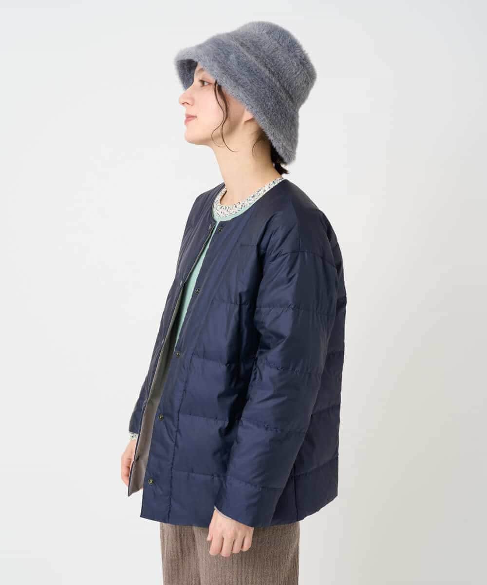 NHDCE51490 GIANNI LO GIUDICE(小さいサイズ)(メゾン ドゥ サンク) ソフトタフタリバーシブルダウン　 ベージュ