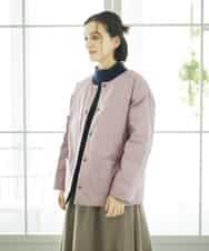 NHDCE51490 GIANNI LO GIUDICE(小さいサイズ)(メゾン ドゥ サンク) ソフトタフタリバーシブルダウン　 ベージュ