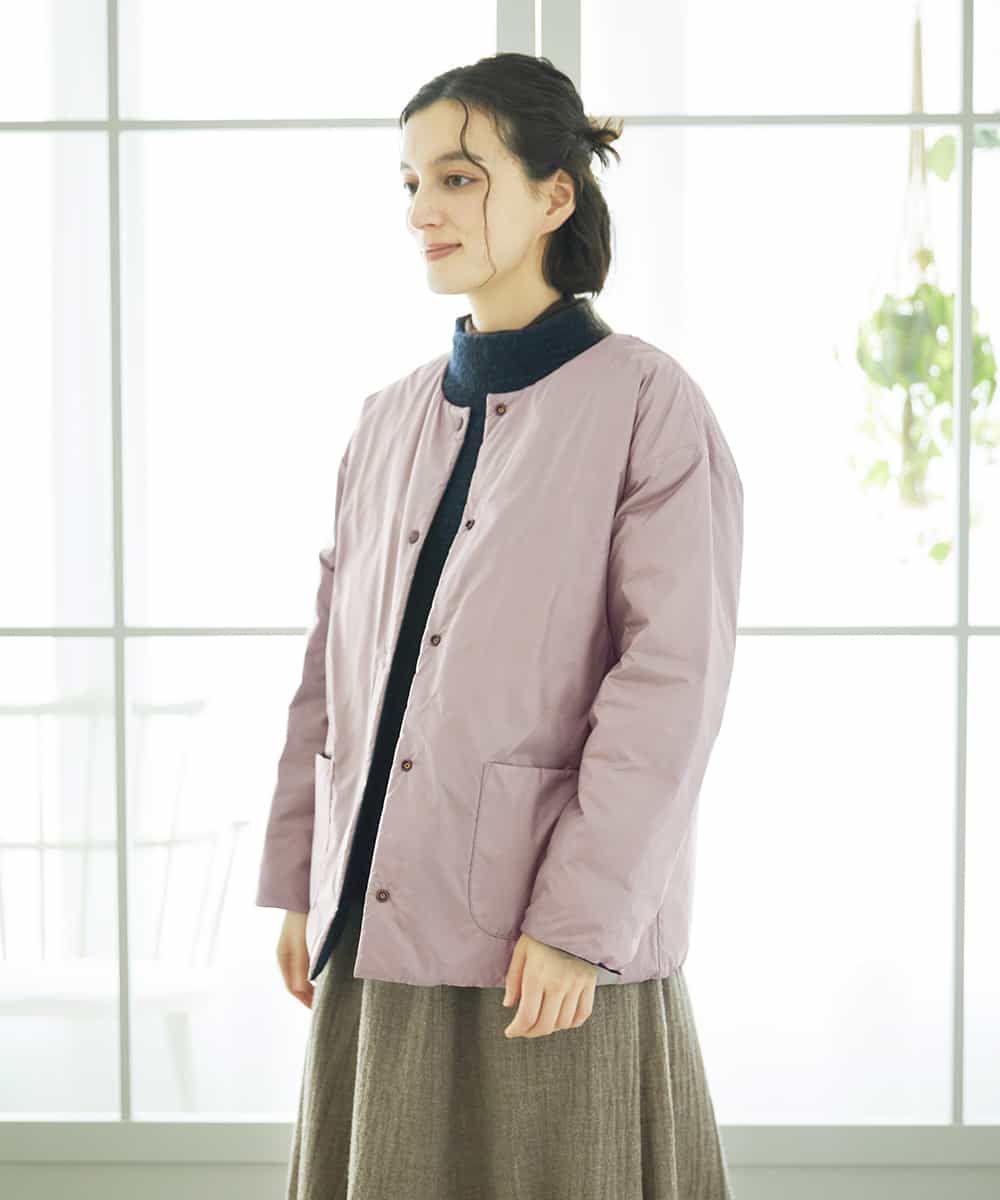 NHDCE51490 GIANNI LO GIUDICE(小さいサイズ)(メゾン ドゥ サンク) ソフトタフタリバーシブルダウン　 ベージュ