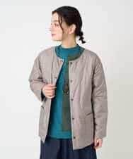 NHDCE51490 GIANNI LO GIUDICE(小さいサイズ)(メゾン ドゥ サンク) ソフトタフタリバーシブルダウン　 ベージュ