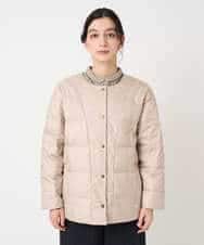 NHDCE51490 GIANNI LO GIUDICE(小さいサイズ)(メゾン ドゥ サンク) ソフトタフタリバーシブルダウン　 ベージュ