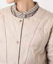 NHDCE51490 GIANNI LO GIUDICE(小さいサイズ)(メゾン ドゥ サンク) ソフトタフタリバーシブルダウン　 ベージュ