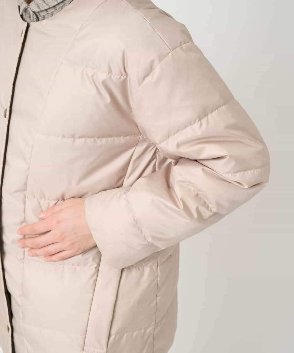 NHDCE51490 GIANNI LO GIUDICE(小さいサイズ)(メゾン ドゥ サンク) ソフトタフタリバーシブルダウン　 ベージュ