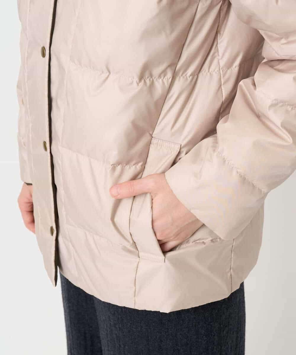 NHDCE51490 GIANNI LO GIUDICE(小さいサイズ)(メゾン ドゥ サンク) ソフトタフタリバーシブルダウン　 ベージュ