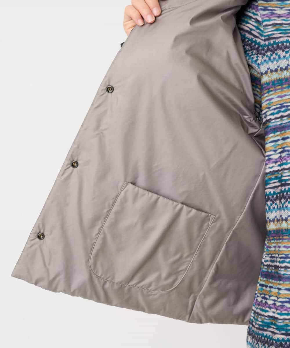 NHDCE51490 GIANNI LO GIUDICE(小さいサイズ)(メゾン ドゥ サンク) ソフトタフタリバーシブルダウン　 ベージュ