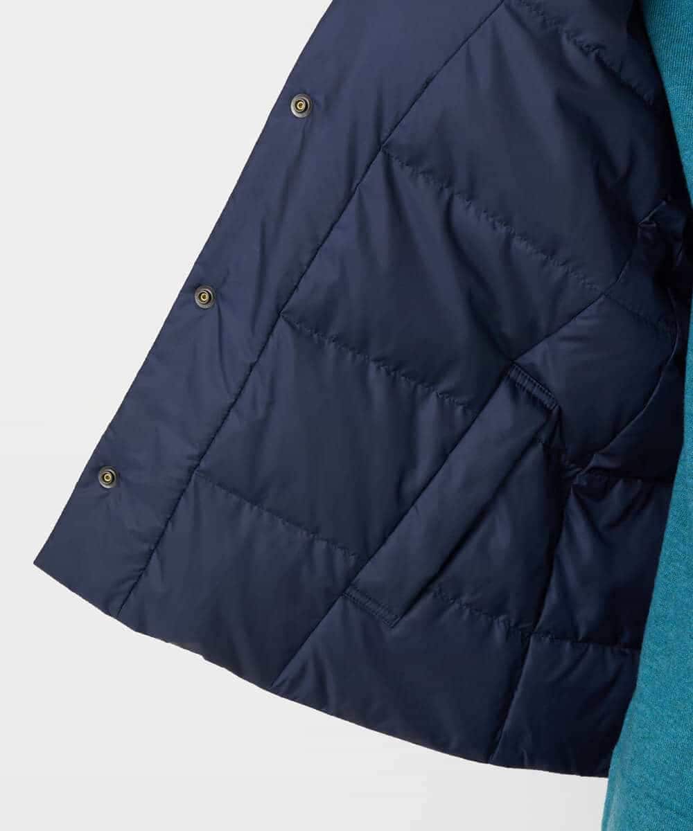 NHDCE51490 GIANNI LO GIUDICE(小さいサイズ)(メゾン ドゥ サンク) ソフトタフタリバーシブルダウン　 ベージュ