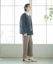 NHDCE51490 GIANNI LO GIUDICE(小さいサイズ)(メゾン ドゥ サンク) ソフトタフタリバーシブルダウン　 ベージュ