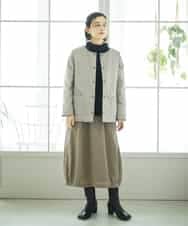 NHDCE51490 GIANNI LO GIUDICE(小さいサイズ)(メゾン ドゥ サンク) ソフトタフタリバーシブルダウン　 ベージュ