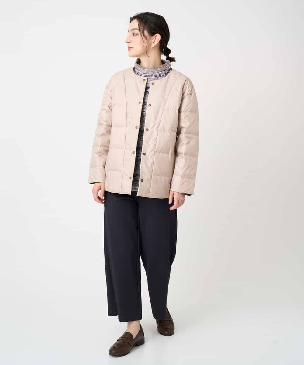 NHDCE51490 GIANNI LO GIUDICE(小さいサイズ)(メゾン ドゥ サンク) ソフトタフタリバーシブルダウン　 ベージュ