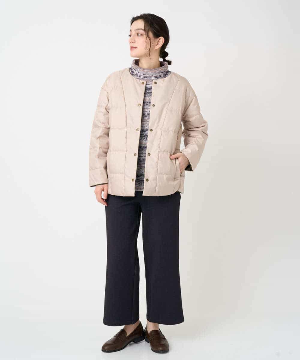 NHDCE51490 GIANNI LO GIUDICE(小さいサイズ)(メゾン ドゥ サンク) ソフトタフタリバーシブルダウン　 ベージュ