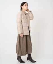 NHDCE51490 GIANNI LO GIUDICE(小さいサイズ)(メゾン ドゥ サンク) ソフトタフタリバーシブルダウン　 ベージュ