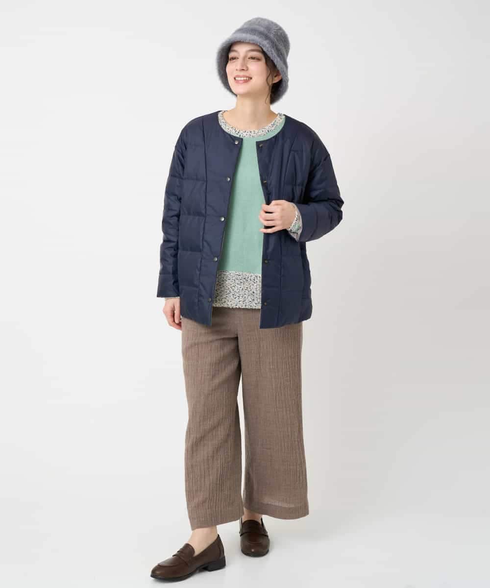 NHDCE51490 GIANNI LO GIUDICE(小さいサイズ)(メゾン ドゥ サンク) ソフトタフタリバーシブルダウン　 ベージュ