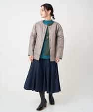 NHDCE51490 GIANNI LO GIUDICE(小さいサイズ)(メゾン ドゥ サンク) ソフトタフタリバーシブルダウン　 ベージュ