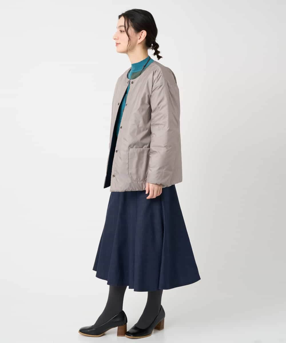 NHDCE51490 GIANNI LO GIUDICE(小さいサイズ)(メゾン ドゥ サンク) ソフトタフタリバーシブルダウン　 ベージュ