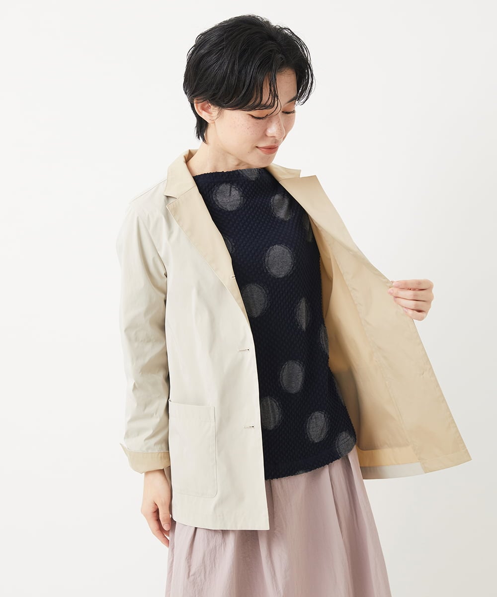 NHDEB50290 GIANNI LO GIUDICE(小さいサイズ)(メゾン ドゥ サンク) リバータフタジャケット グリーン系
