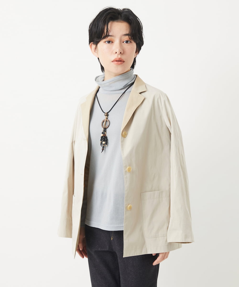 NHDEB50290 GIANNI LO GIUDICE(小さいサイズ)(メゾン ドゥ サンク) リバータフタジャケット グリーン系