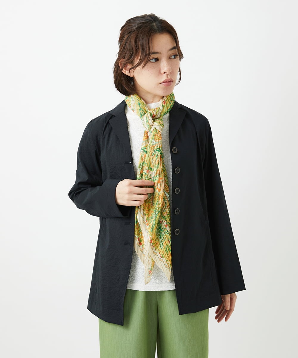 NHDED01450 GIANNI LO GIUDICE(小さいサイズ)(メゾン ドゥ サンク) [日本製]クレイペーパーナイロンジャケット ベージュ