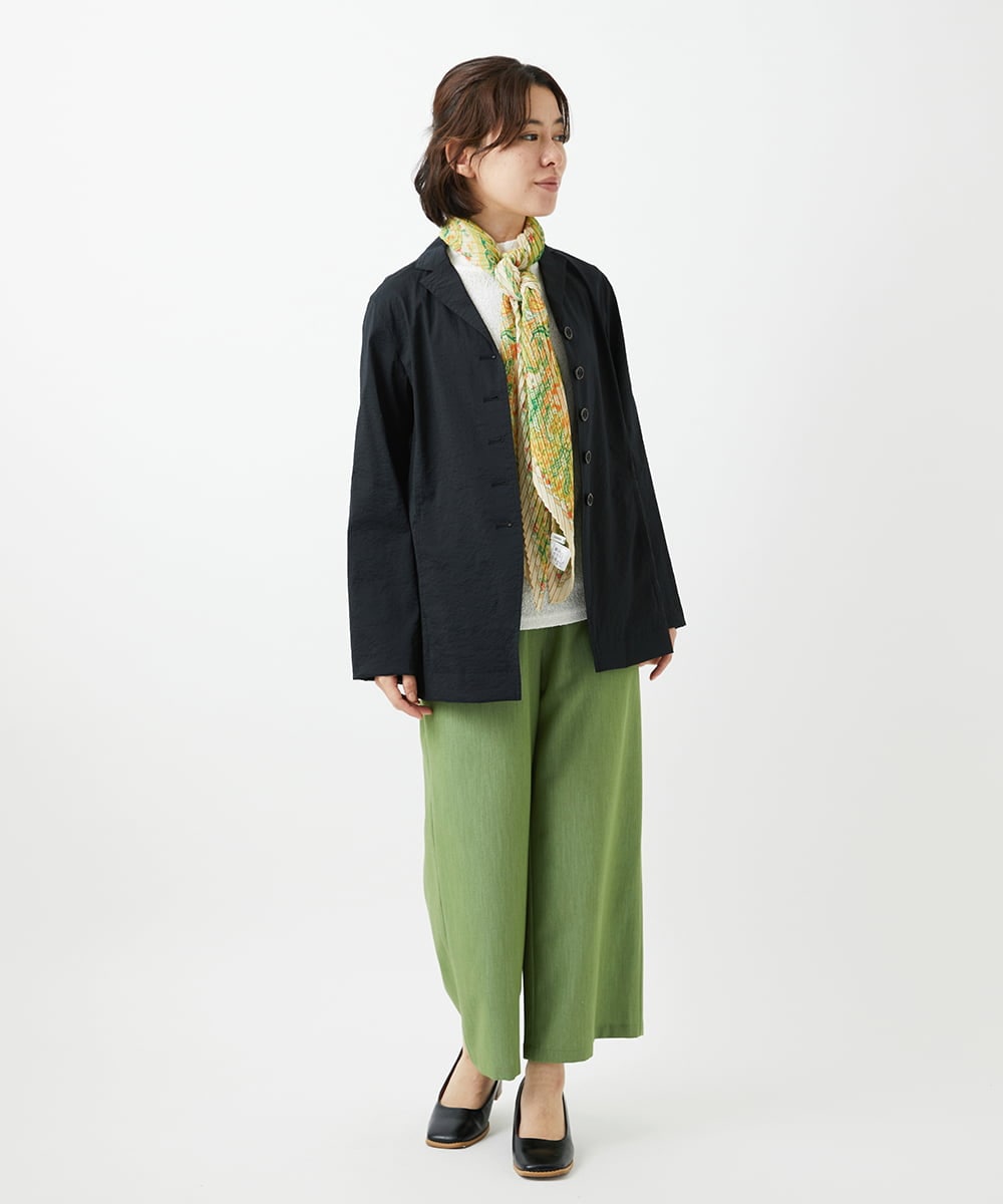 NHDED01450 GIANNI LO GIUDICE(小さいサイズ)(メゾン ドゥ サンク) [日本製]クレイペーパーナイロンジャケット ベージュ