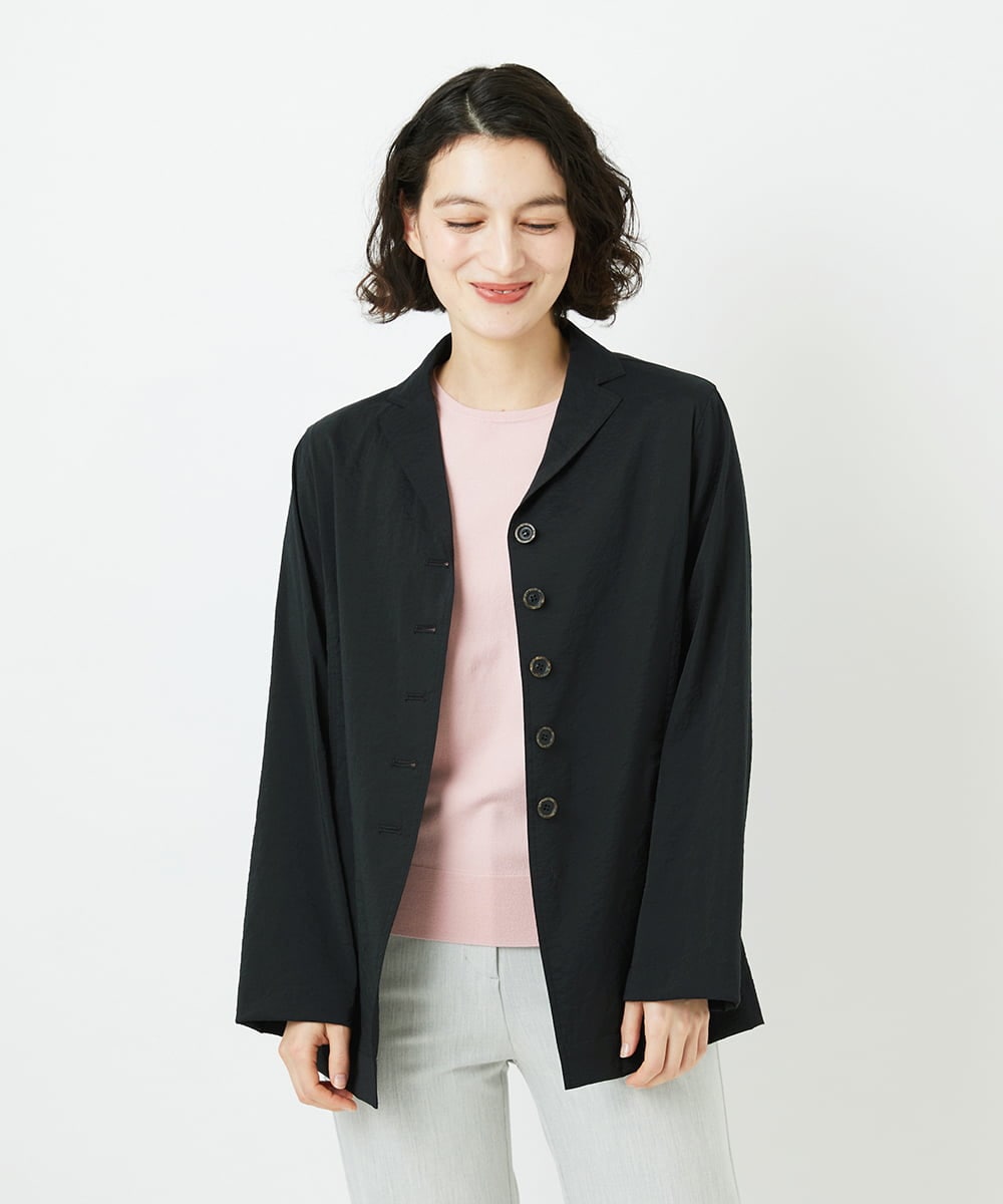 NHDED01450 GIANNI LO GIUDICE(小さいサイズ)(メゾン ドゥ サンク) [日本製]クレイペーパーナイロンジャケット ベージュ