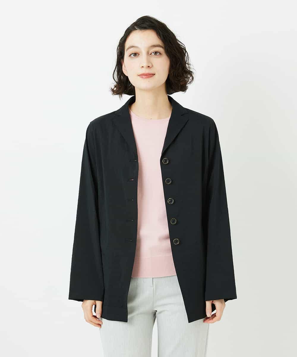 NHDED01450 GIANNI LO GIUDICE(小さいサイズ)(メゾン ドゥ サンク) [日本製]クレイペーパーナイロンジャケット ベージュ