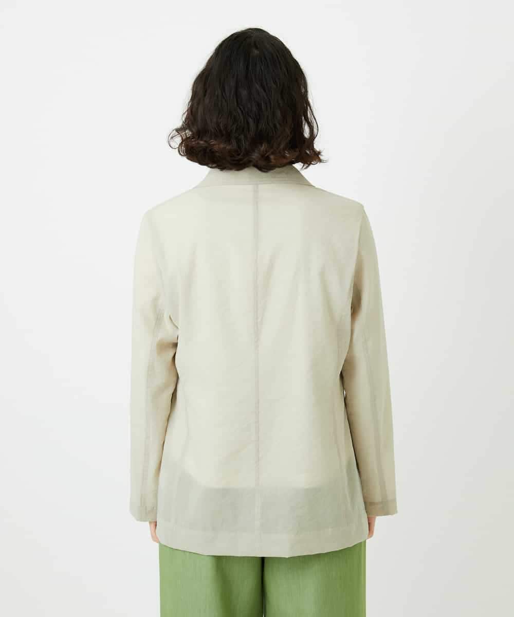 NHDED01450 GIANNI LO GIUDICE(小さいサイズ)(メゾン ドゥ サンク) [日本製]クレイペーパーナイロンジャケット ベージュ