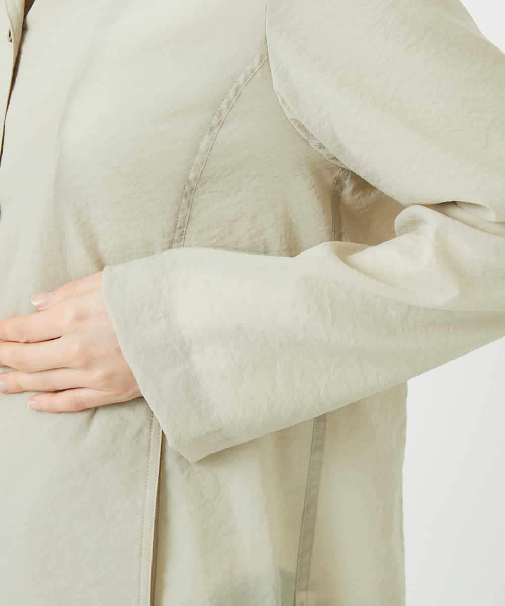 NHDED01450 GIANNI LO GIUDICE(小さいサイズ)(メゾン ドゥ サンク) [日本製]クレイペーパーナイロンジャケット ベージュ