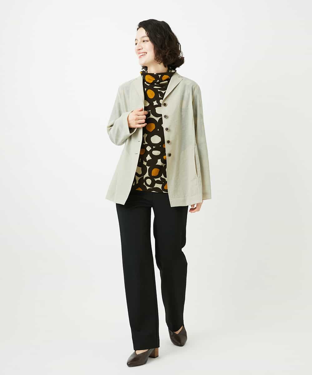 NHDED01450 GIANNI LO GIUDICE(小さいサイズ)(メゾン ドゥ サンク) [日本製]クレイペーパーナイロンジャケット ベージュ