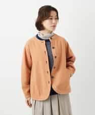 NHDED10330 GIANNI LO GIUDICE(小さいサイズ)(メゾン ドゥ サンク) [セットアップ対応]二重織ガーゼデニム製品染めブルゾン ネイビー